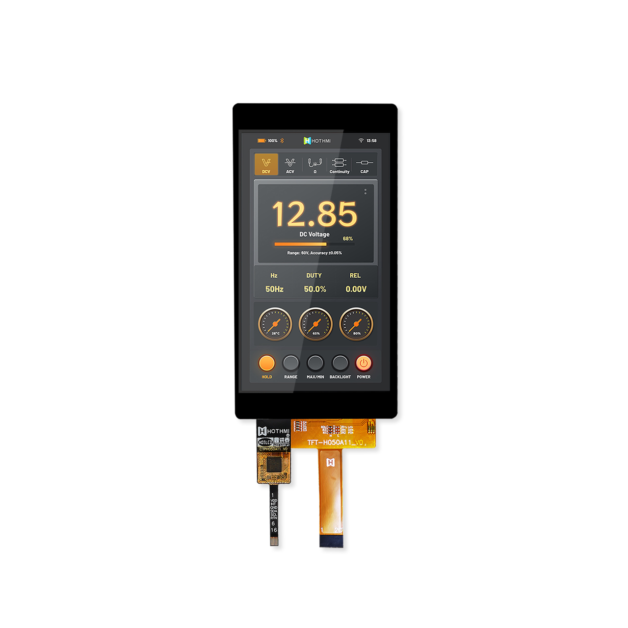 5.0 inch TFT LCD With Capacitive Touch Panel
